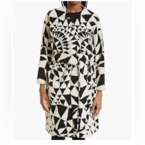 FARM Rio Black and White Teddy Jacket